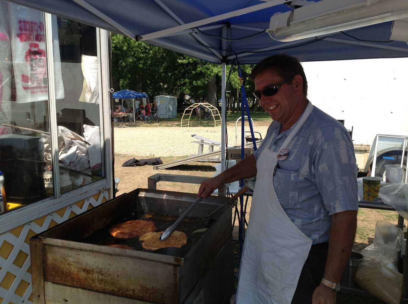 Cooking at the Bay Port Fish Sandwich Festival