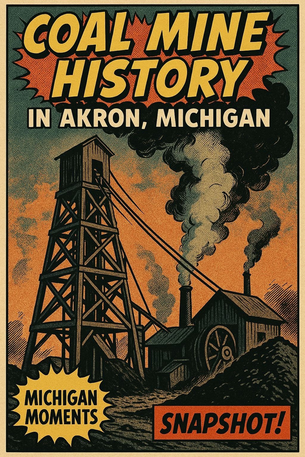 Akron Coal Mine Michigan Moments poster