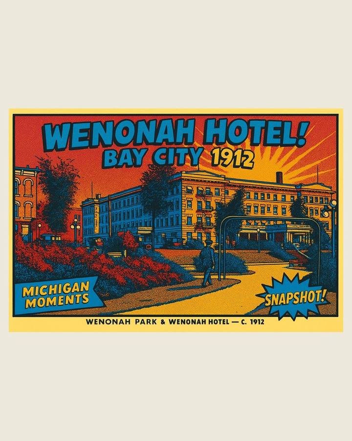 Wenonah Park & Hotel Michigan Moments poster