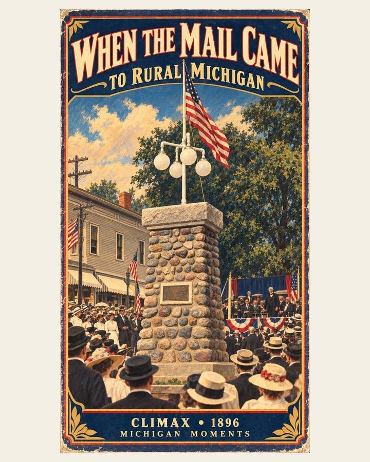 Climax RFD Monument Michigan Moments poster
