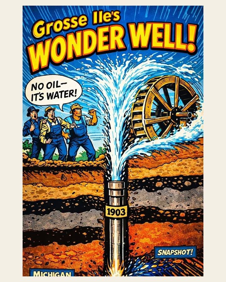 Grosse Ile's Wonder Well Michigan Moments poster
