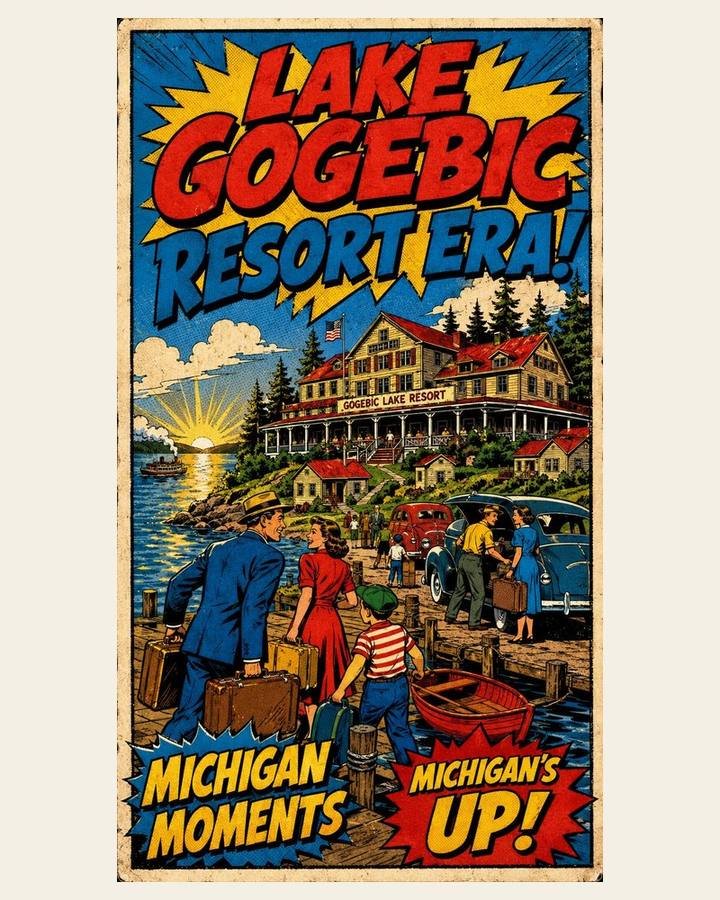 The Resorts of Lake Gogebic Michigan Moments poster
