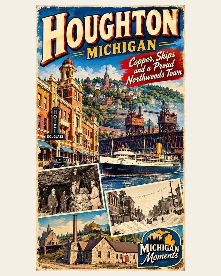 Houghton Michigan Moments poster