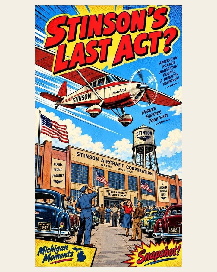 Stinson Aircraft Corp Michigan Moments poster