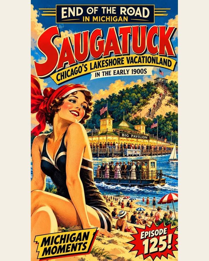 Saugatuck Michigan Moments poster
