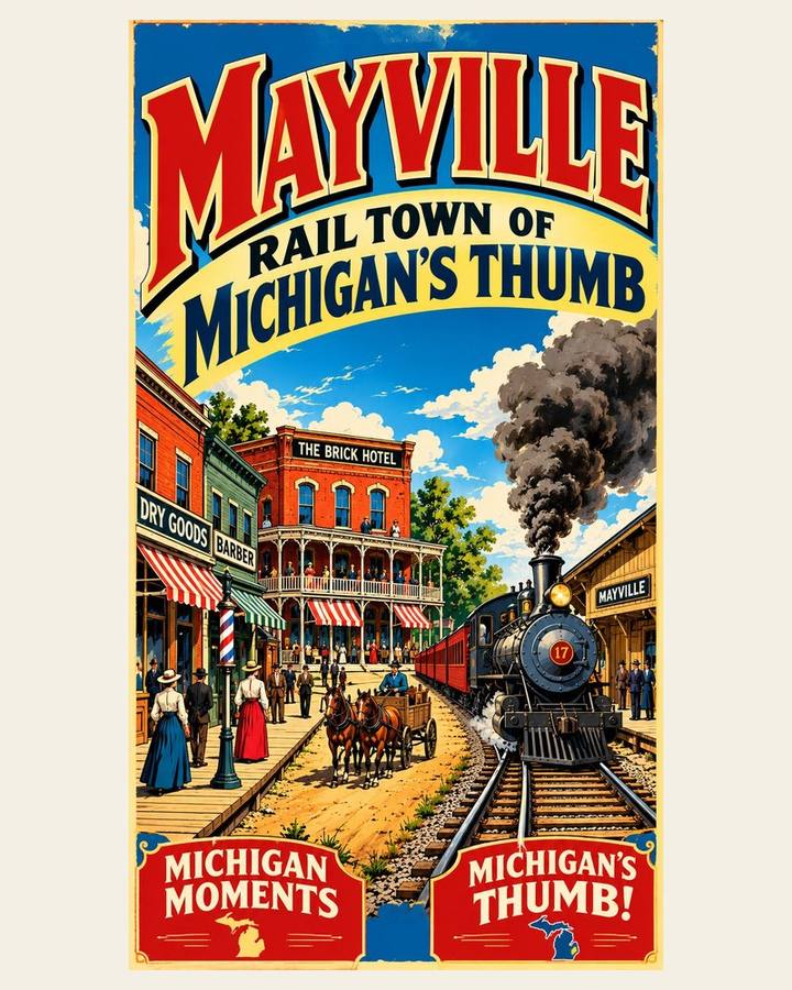 Mayville - A Look Back in the Early 1900s Michigan Moments poster
