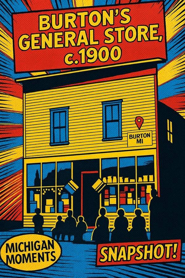 Burton - Bert Clark's General Store Michigan Moments poster