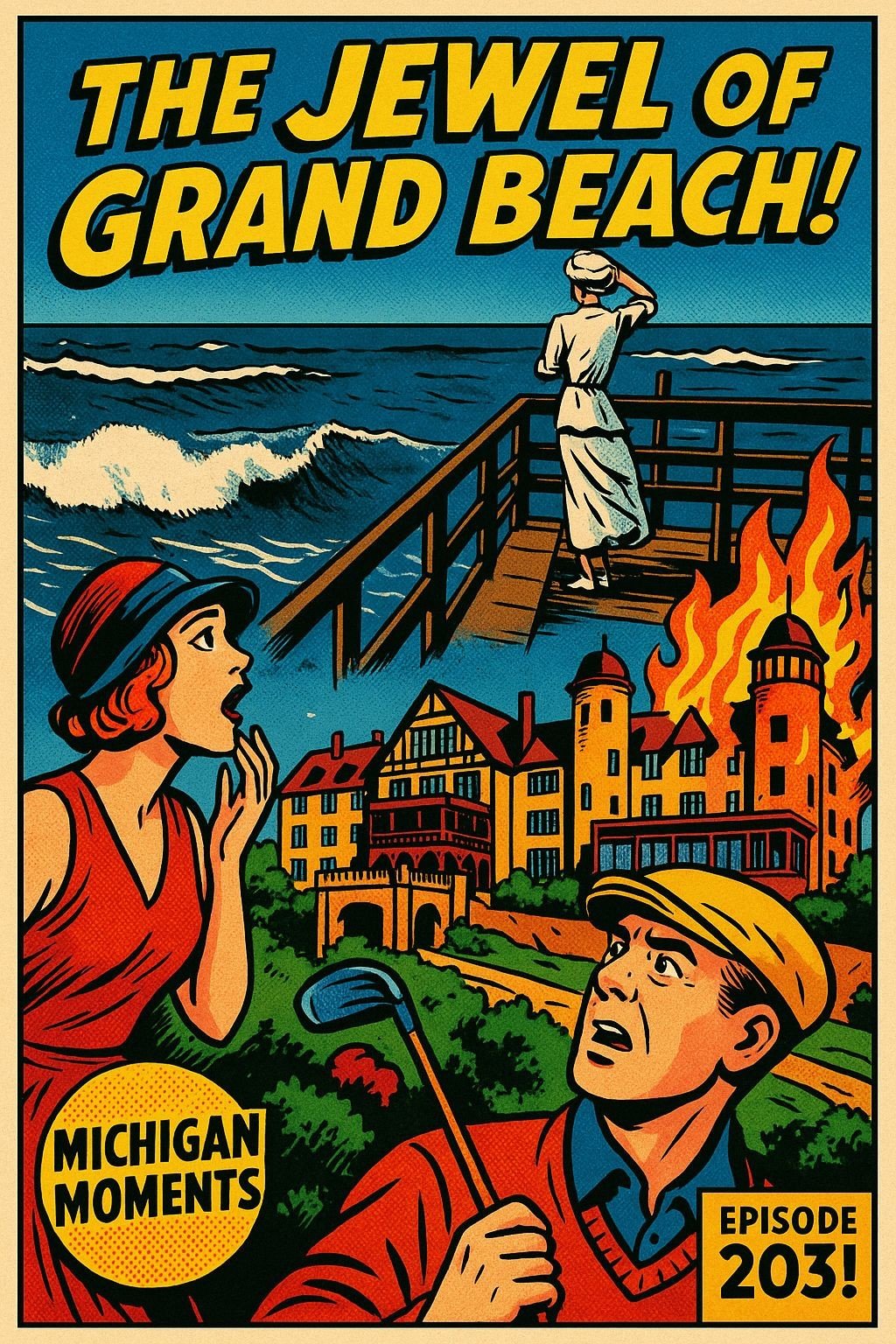 Grand Beach Michigan Moments poster