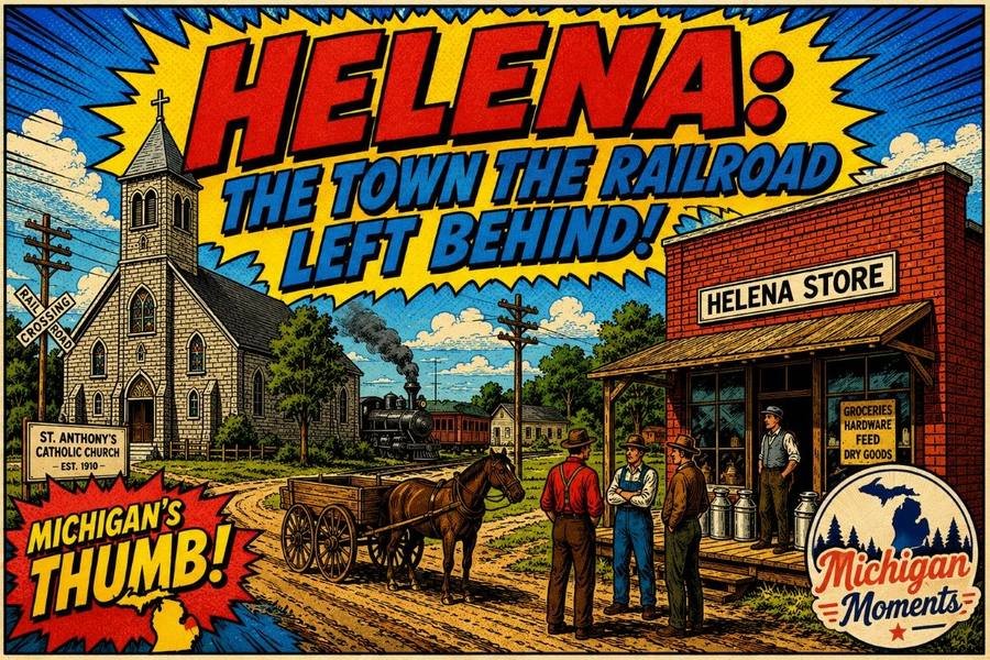 Helena - Four Corners That Faded Away Michigan Moments poster