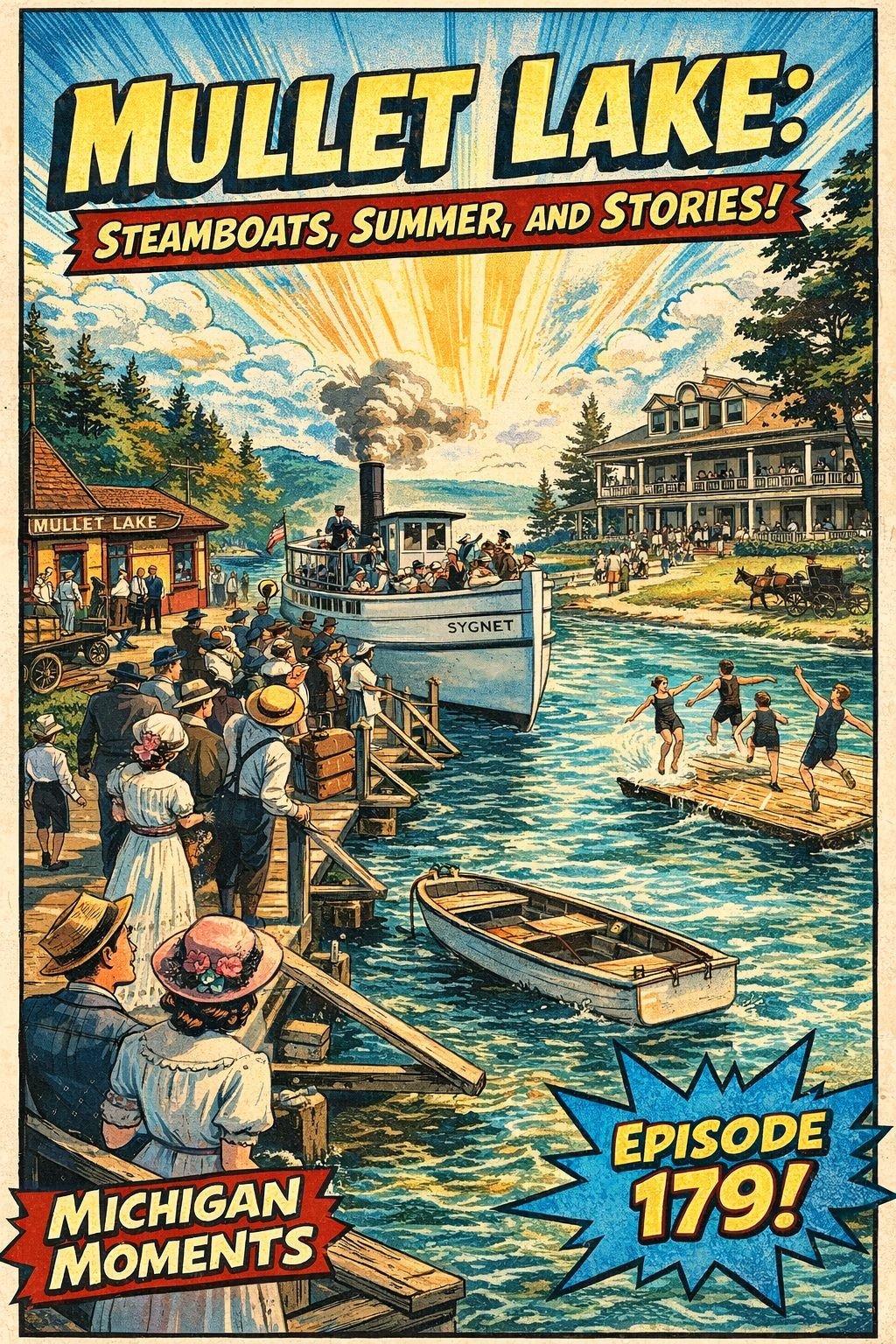 Mullett Lake Michigan Moments poster