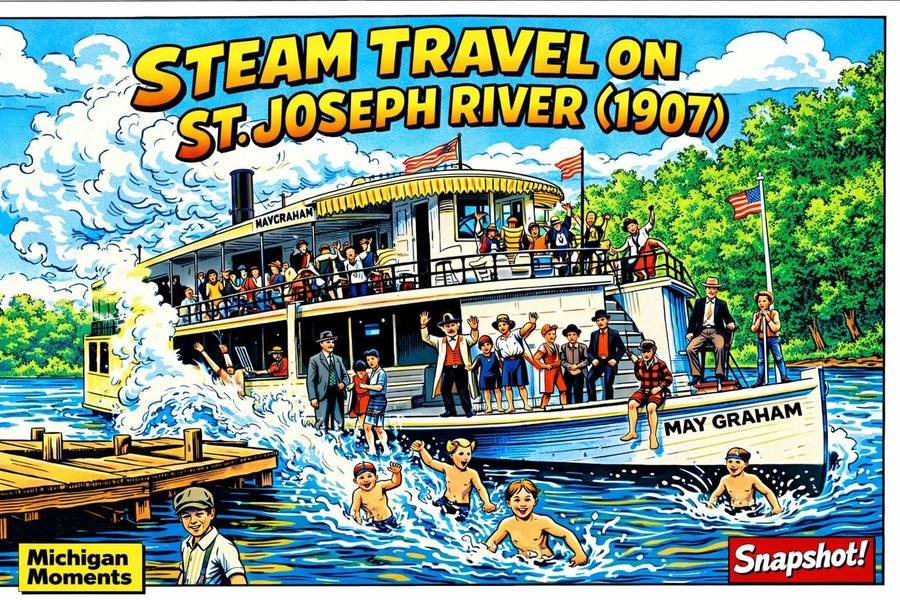 Riverboat May Graham at Kings Landing - Sodus Michigan Moments poster