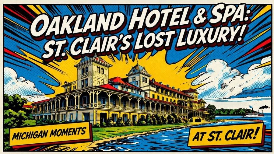 Oakland Hotel & Mineral Baths, St. Clair Michigan Moments poster