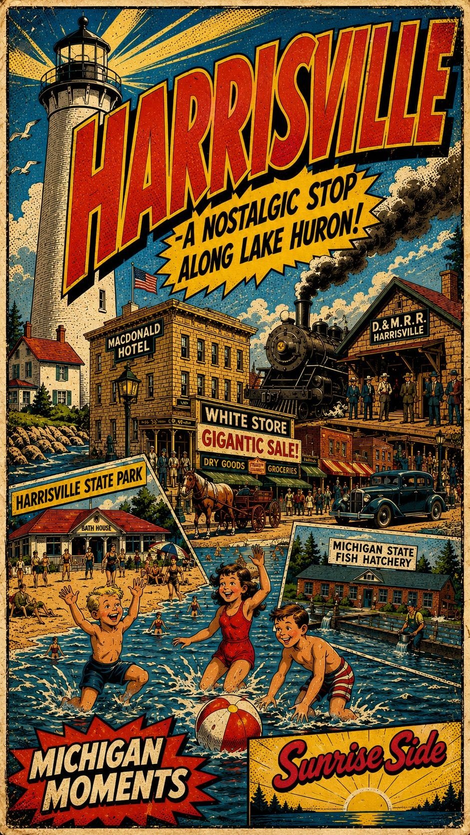 Harrisville Michigan Moments poster