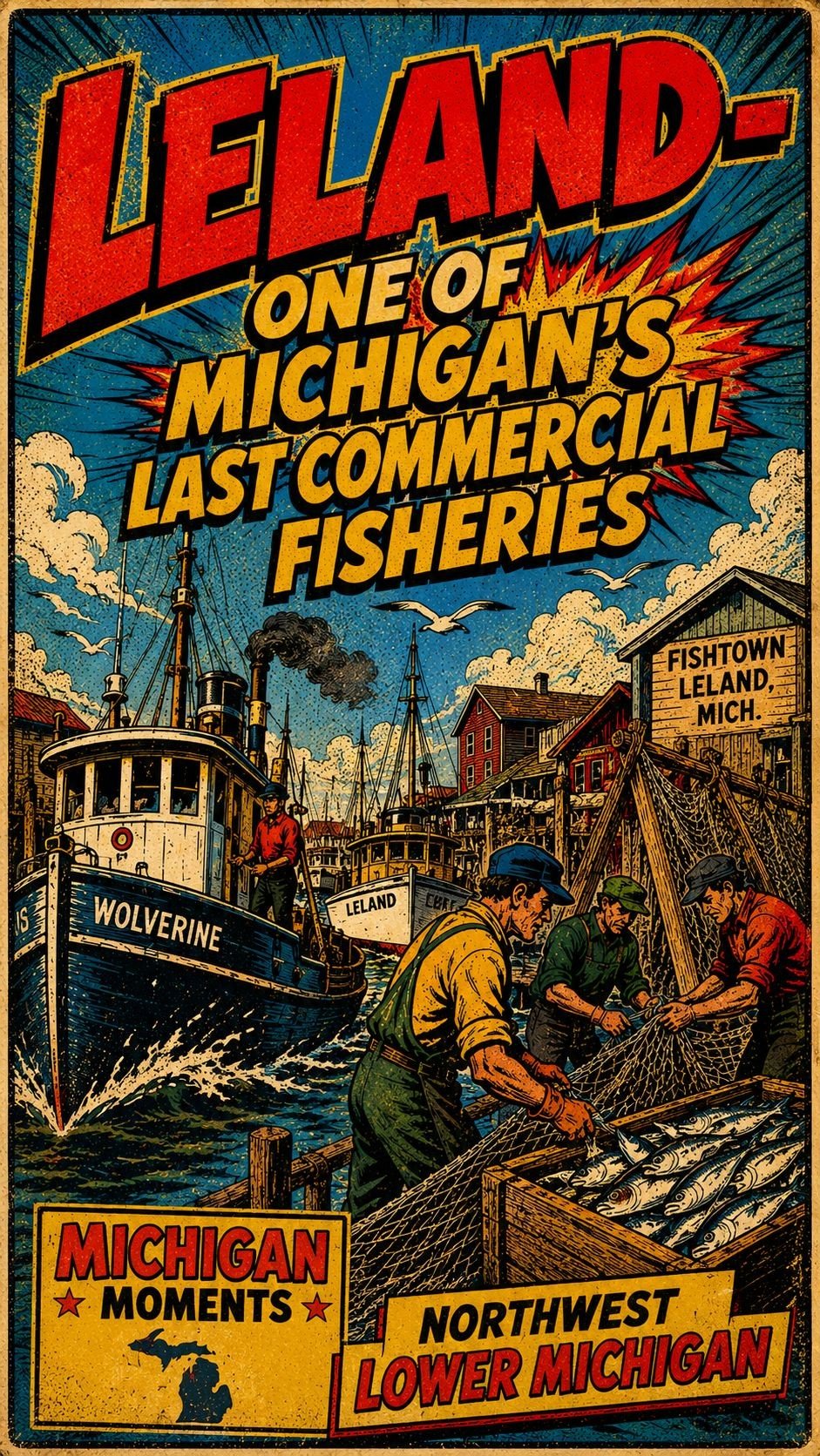 Leland Michigan Moments poster