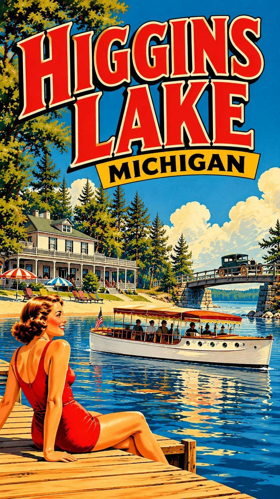 Higgins Lake Michigan Moments poster