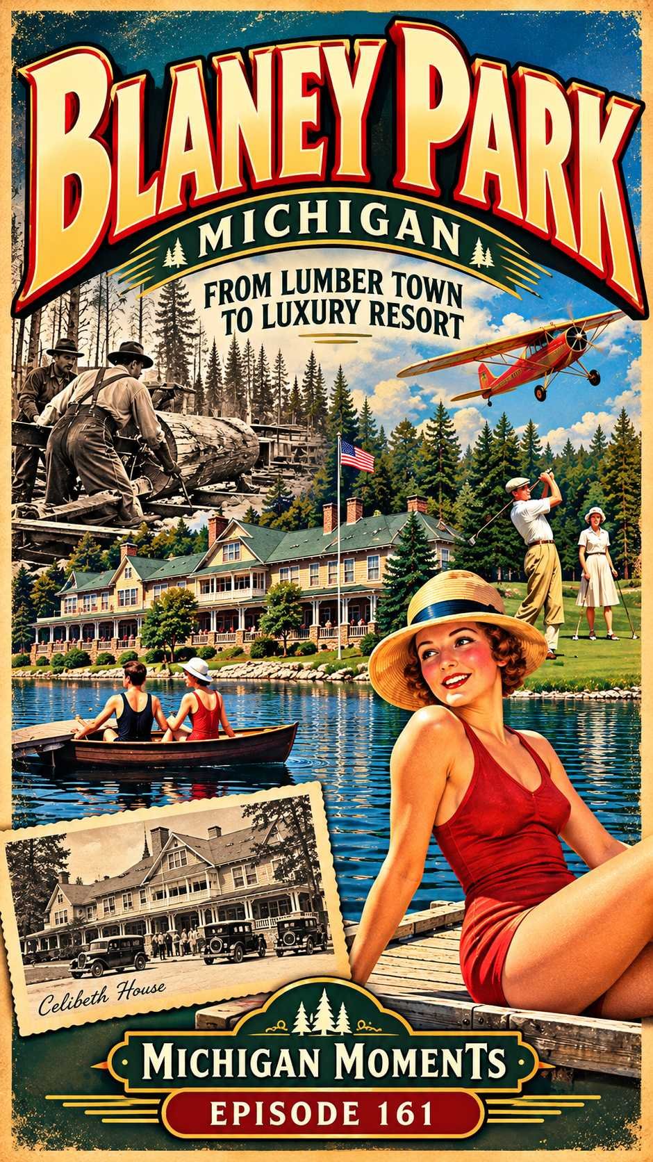 Blaney Park Michigan Moments poster
