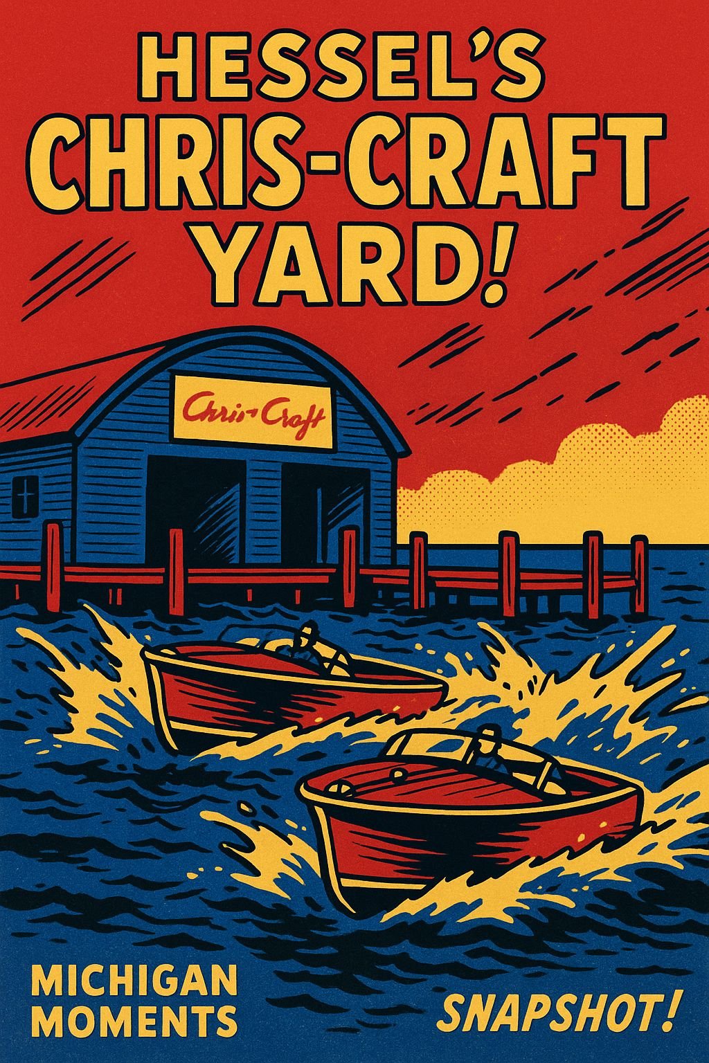Hessel - Chris Craft Boatyard Michigan Moments poster