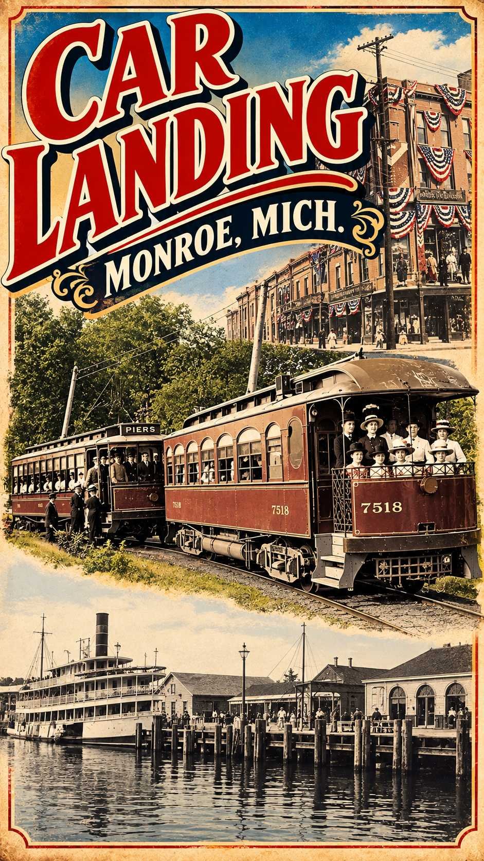 Interurban to Monroe Michigan Moments poster