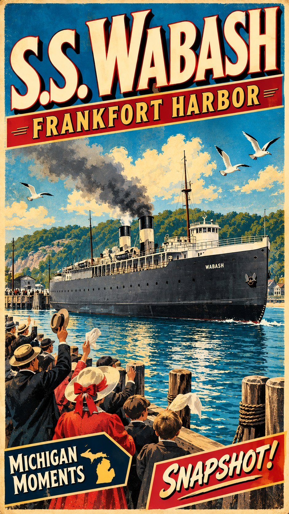 S.S. Wabash — Frankfort Harbor Michigan Moments poster