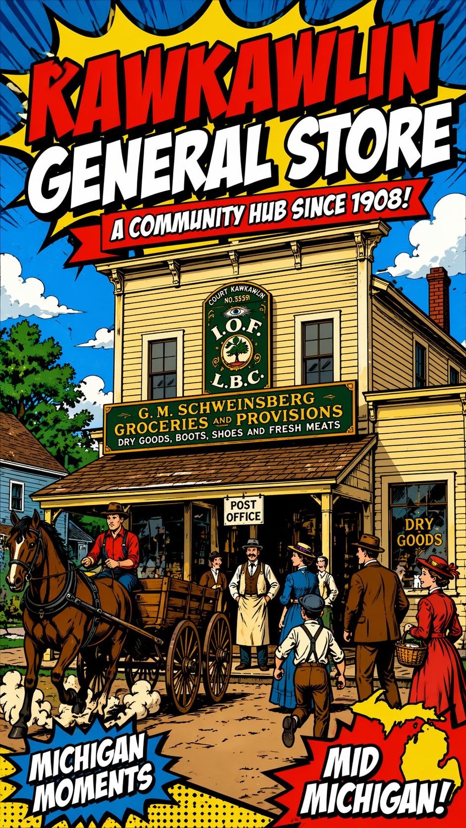 Kawkawlin General Store Michigan Moments poster