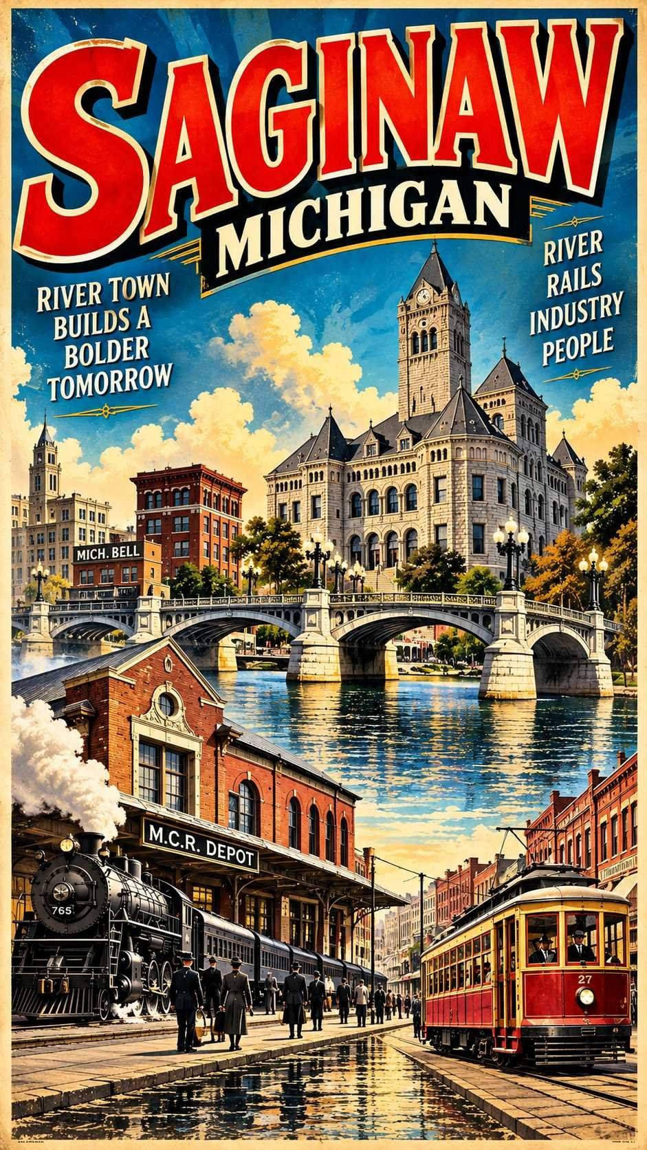 Saginaw Michigan Moments poster