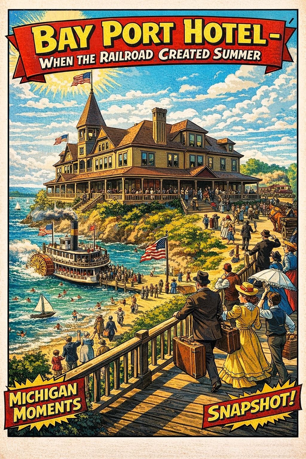 Bay Port Hotel Michigan Moments poster