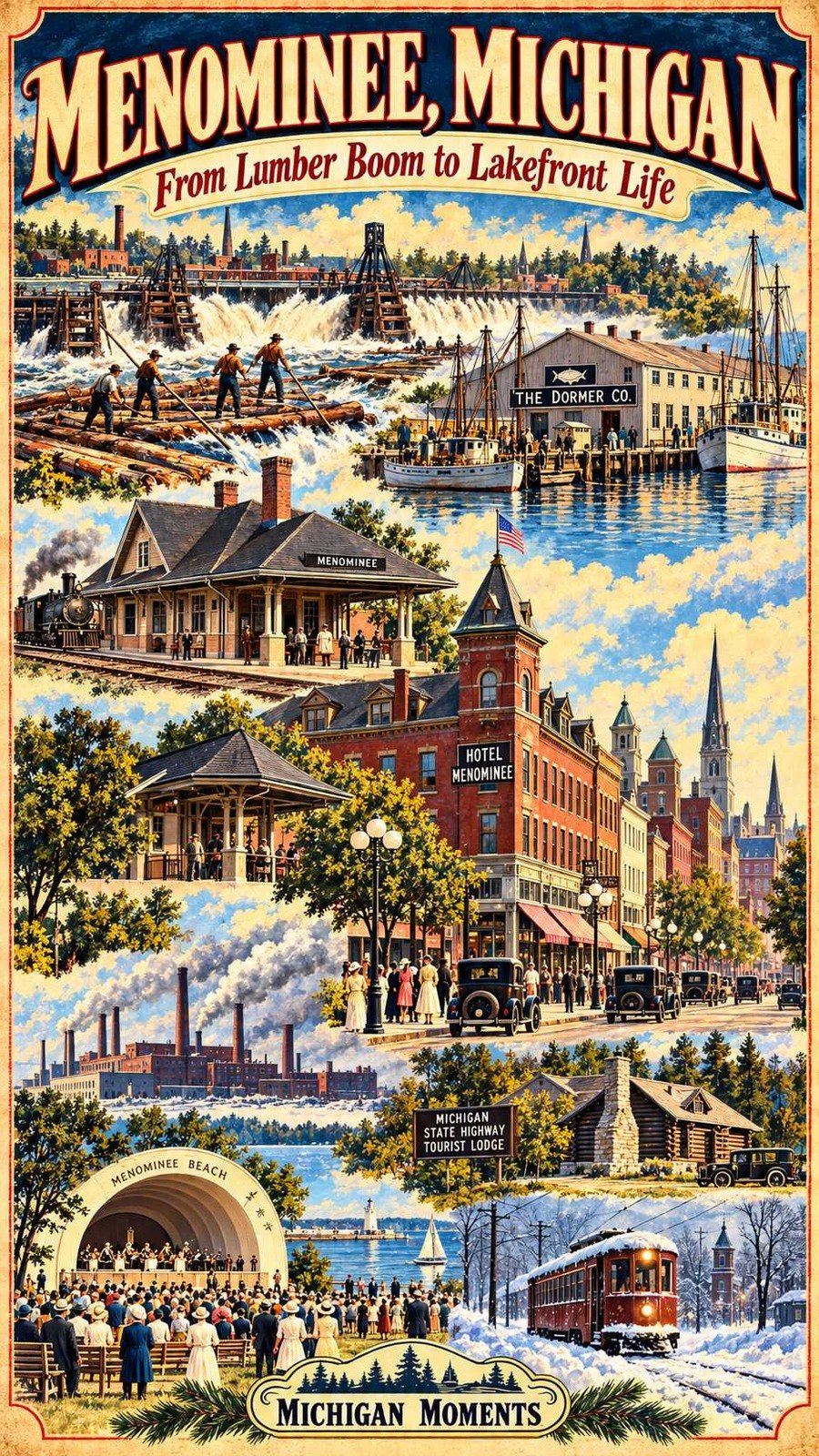 Menominee Michigan Moments poster