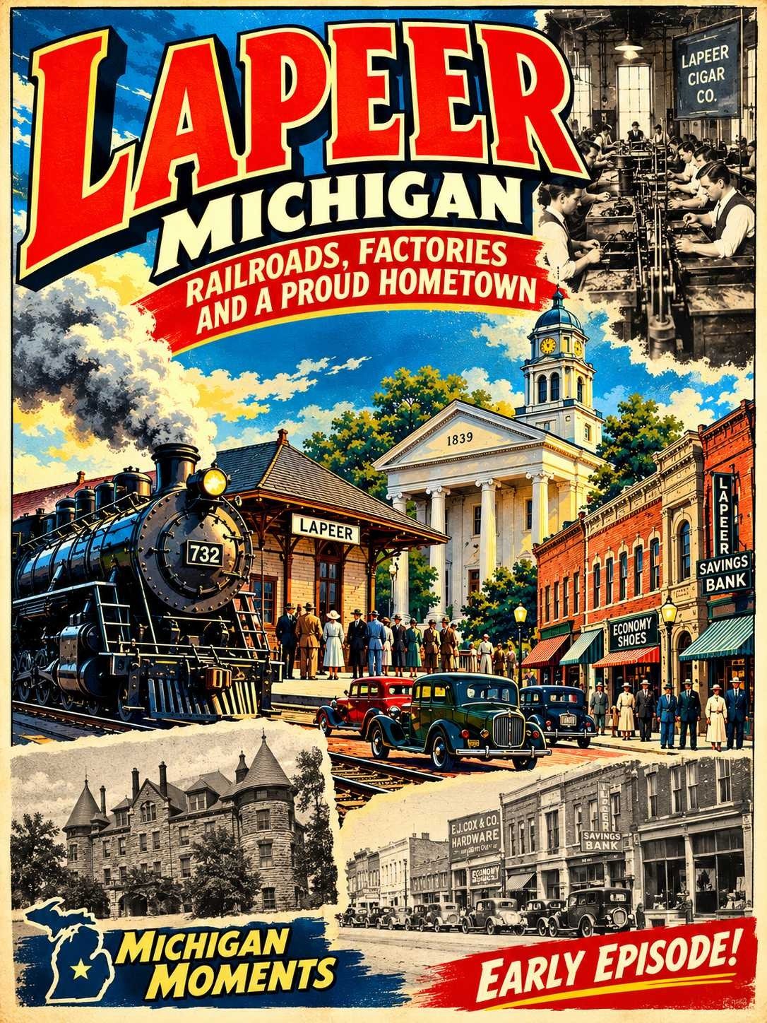 Lapeer Michigan Moments poster