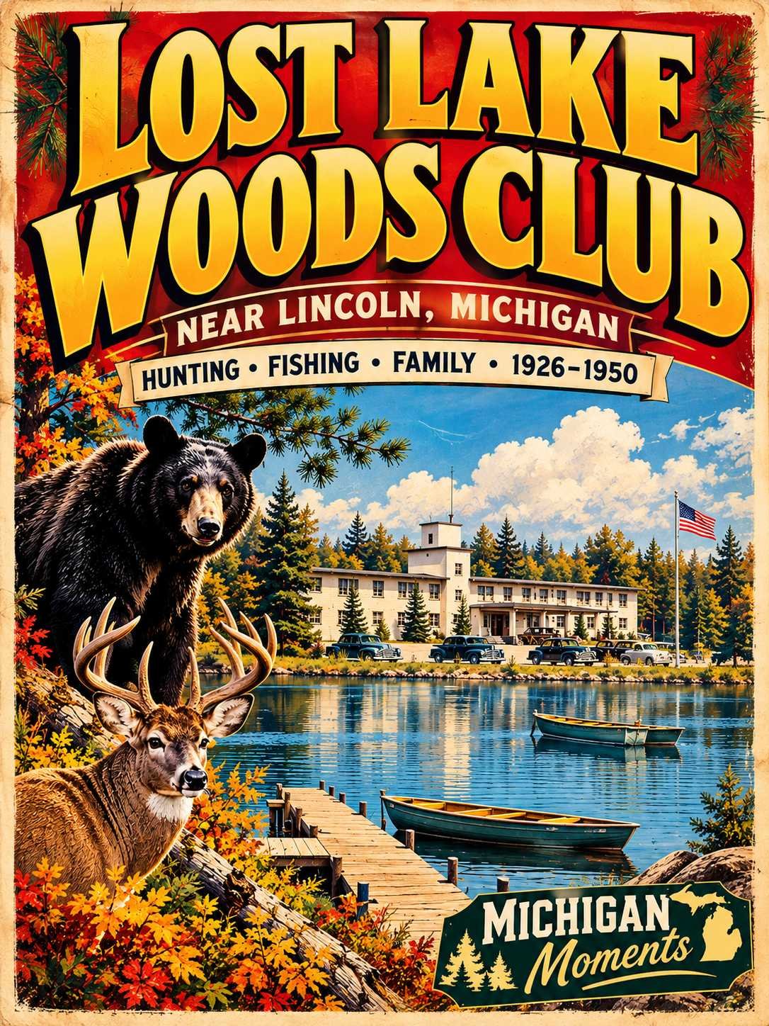 Lost Lake Woods Club Michigan Moments poster