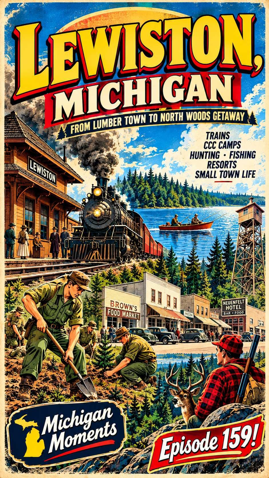 Lewiston Michigan Moments poster
