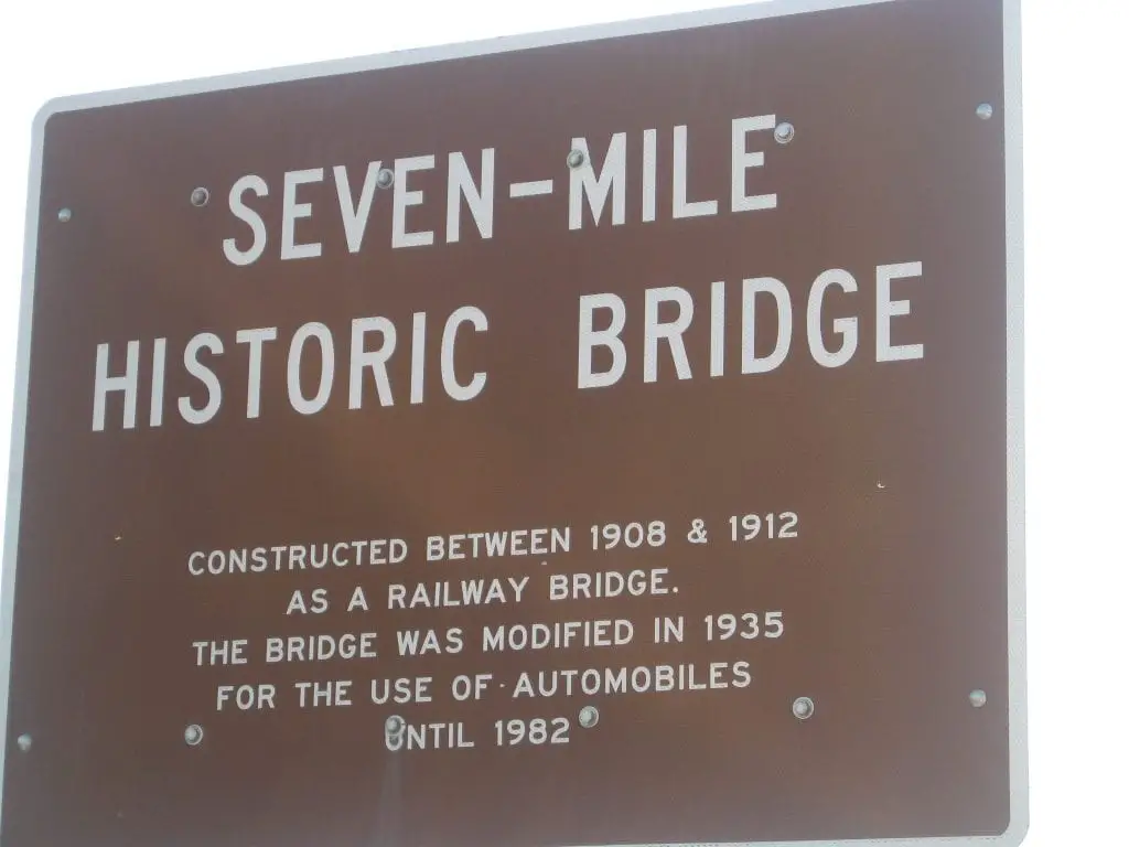 Seven Mile Bridge Sign - Things to do in Michigan's Thumb