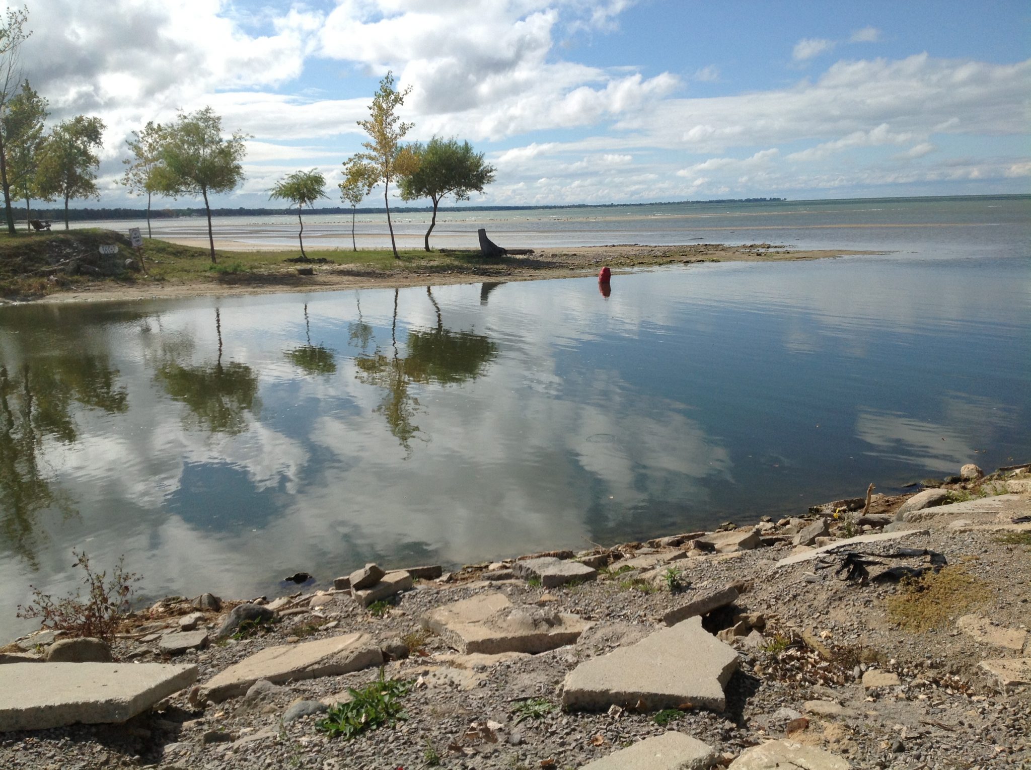 Channel Bouy Aground at Caseville Harbor