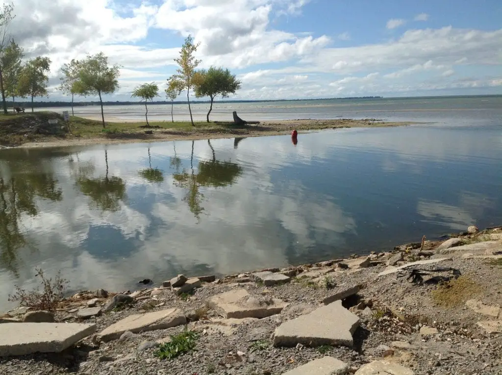 Caseville Harbor Low Water 2013