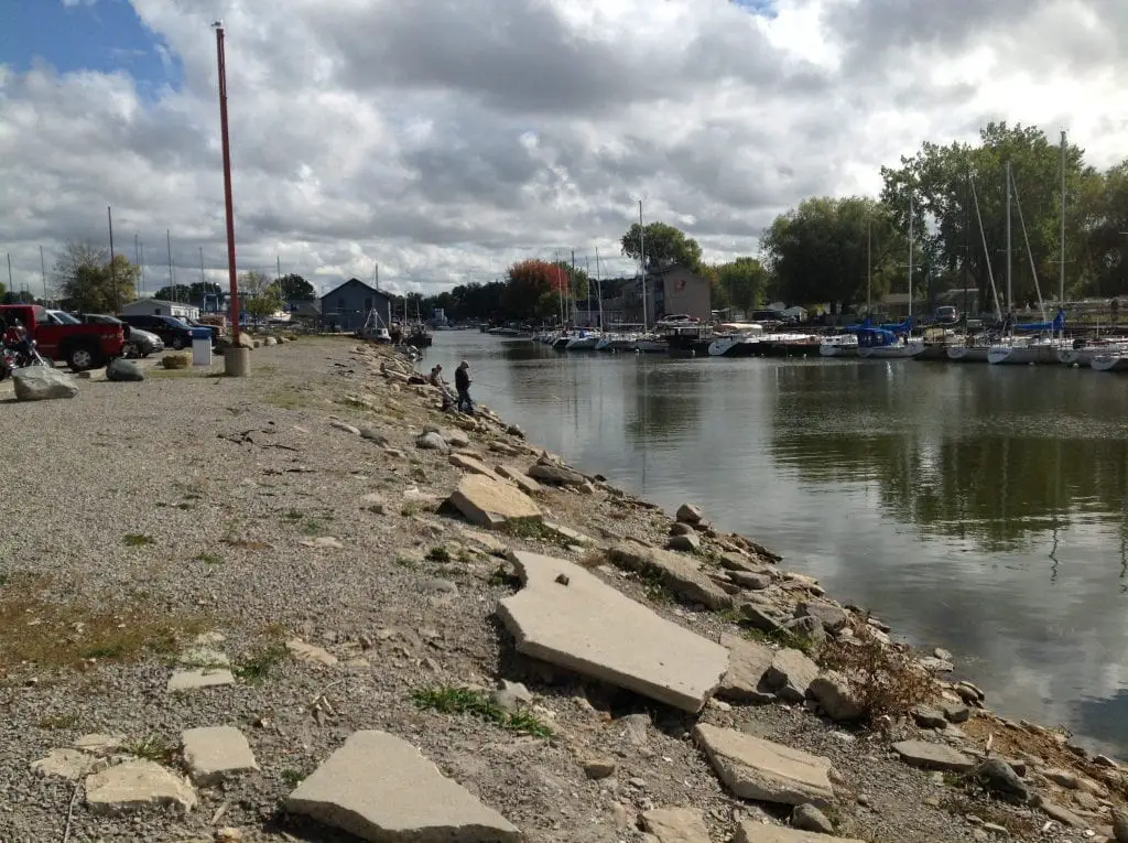 Caseville Harbor Low Water 2013