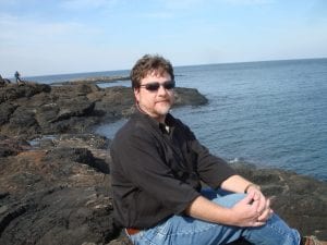 Thumbwind author on Lake Superior