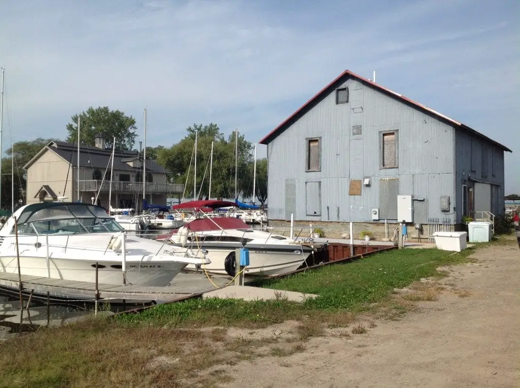 Bay Port Fish Co. Ice House - Caseville Harbor in the Fall