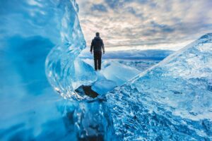 clear ice walk