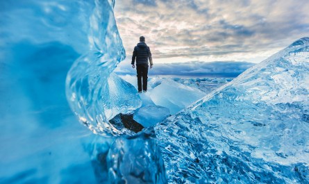 clear ice walk