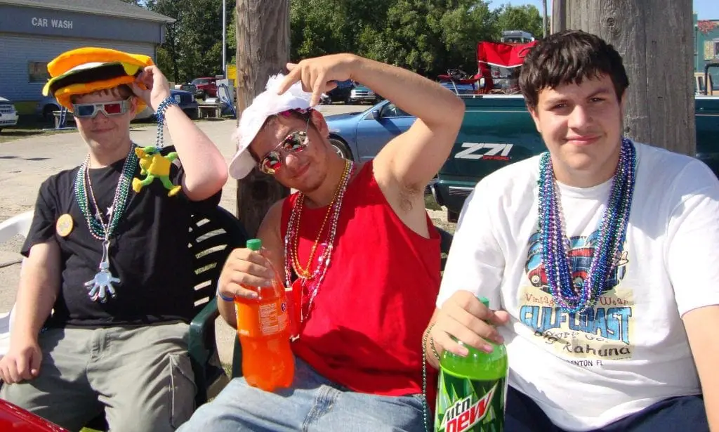 Three Guys at Caseville Cheeseburger Fest
