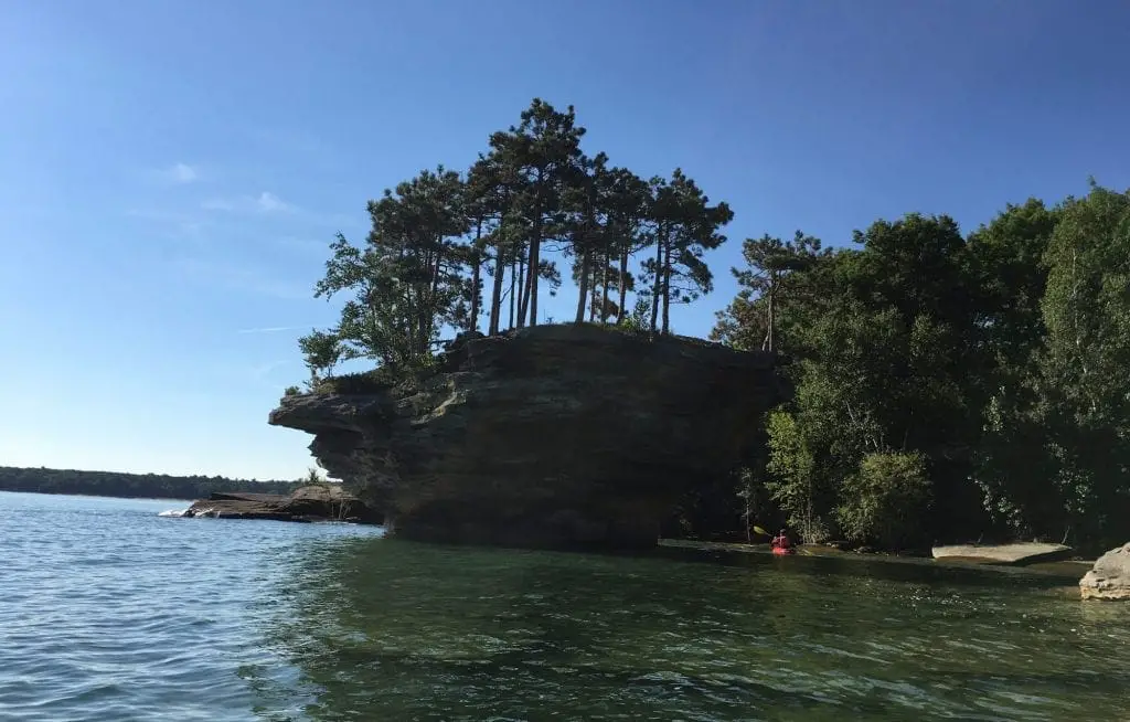 Turnip Rock Near Pointe Aux Barques Michigan