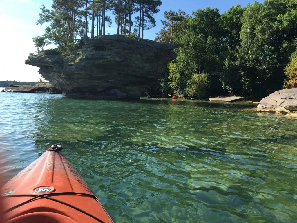 Turnip Rock - Port Austin kayak