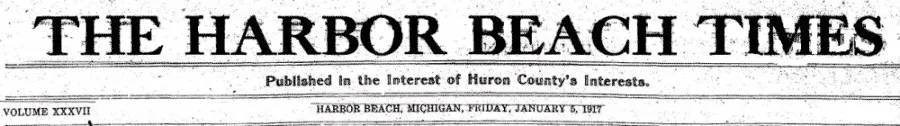 Harbor Beach Times Masthead