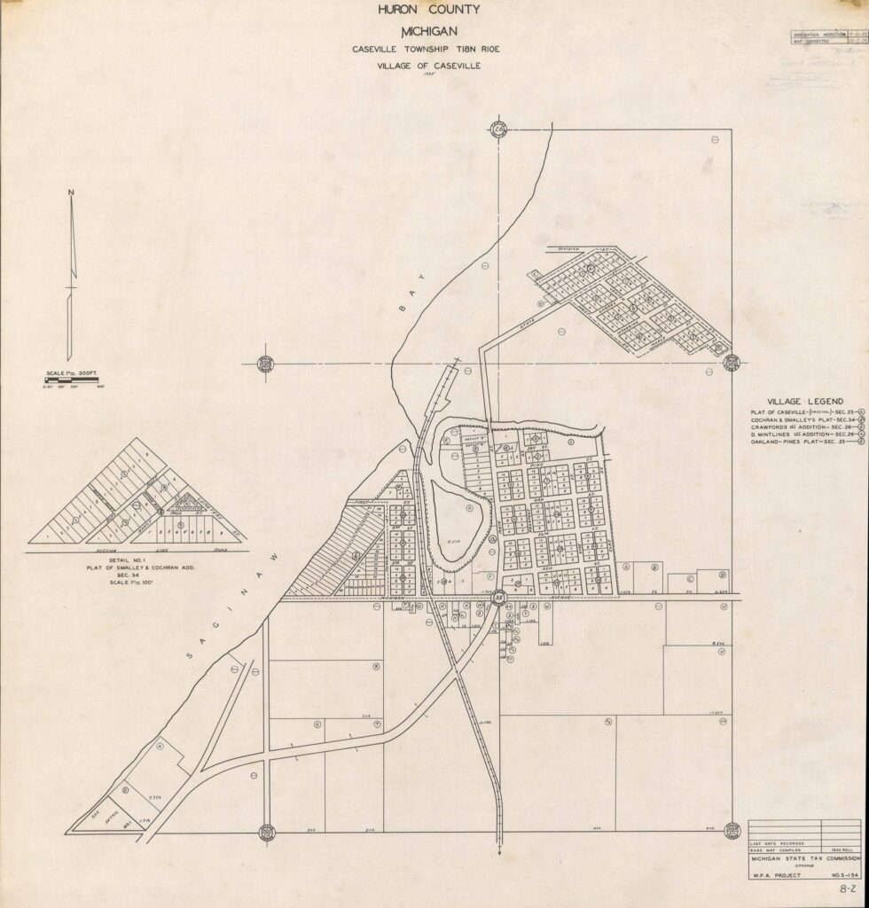 Caseville Harbor Map History