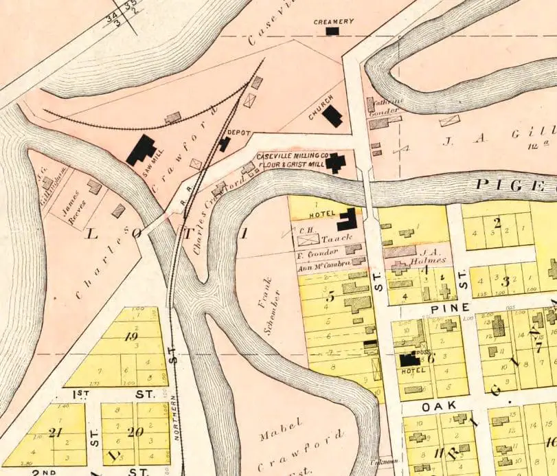 Caseville's Industrial Area of 1881