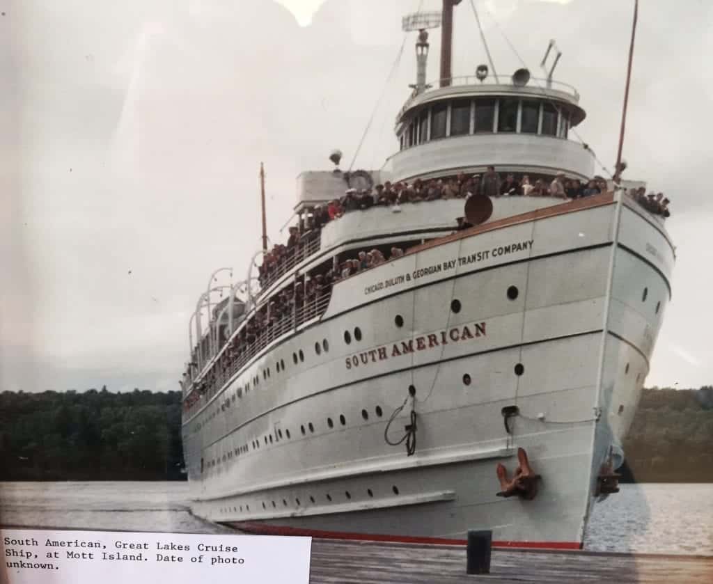 SS South American at Mott Island Isle Royale