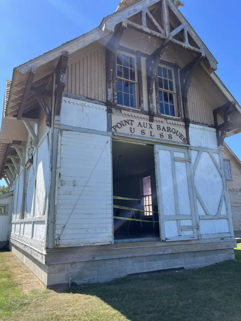 a building with a door open