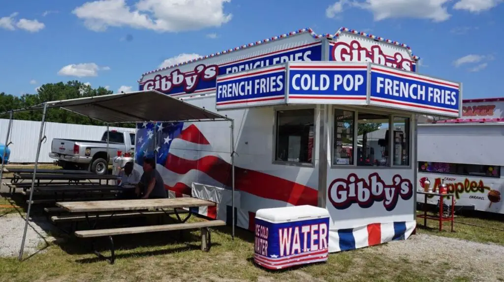 Gibby's Fries Stand at the Fair