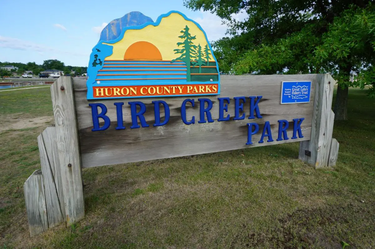 Port Austin Bird Creek County Park Sign