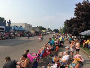 Caseville Cheeseburger Parade w Church