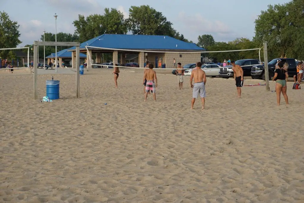 Caseville County Park Beach Volleyball - Caseville Mi Camping